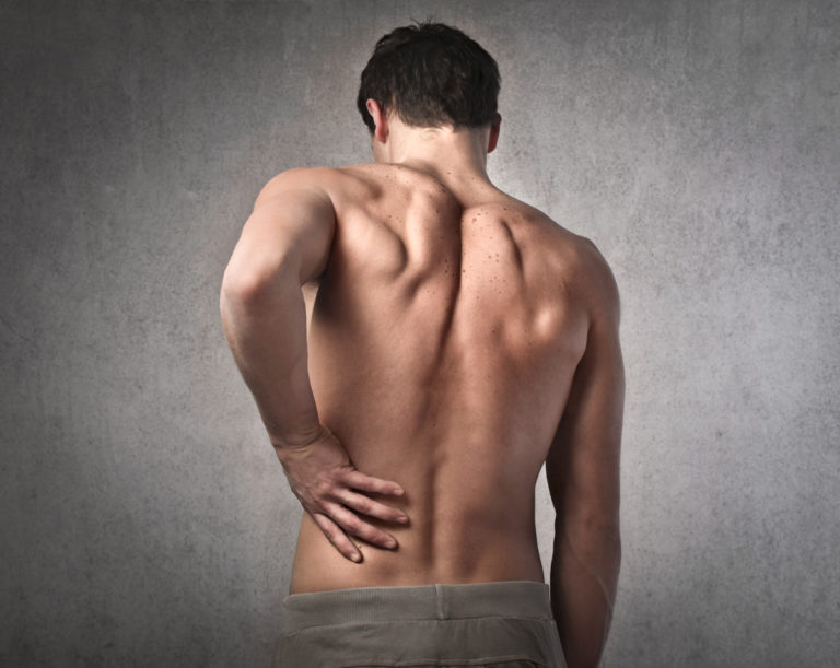 man with back pain